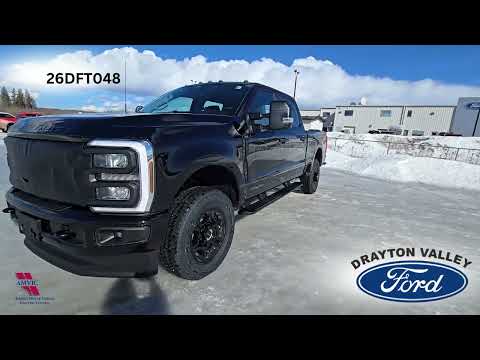 2026 Ford Super Duty F-350 SRW XL 4WD Crew Cab 8' Box in Black for sale at Drayton Valley Ford in Drayton Valley, AB