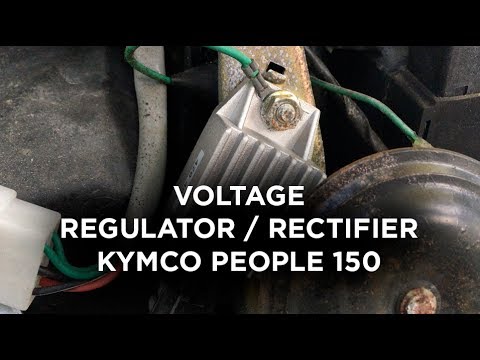 Voltage Regulator / Rectifier on Kymco People 150 Scooter