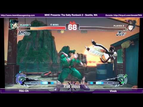 The Salty Runback 2 SSF4 Singles Top 8 - Riki-Oh (DIC) vs Vivek (JUR/SIM) Losers QF 1