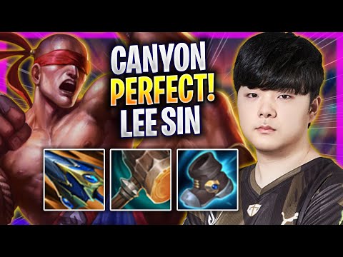 CANYON PERFECT GAME WITH LEE SIN! - GEN Canyon Plays Lee Sin JUNGLE vs Nidalee! | Season 2024