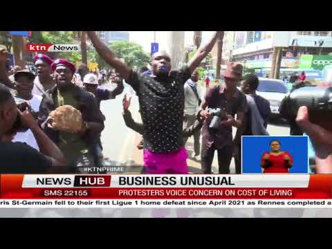 Business paralysed in Nairobi because of the Azimio mass action