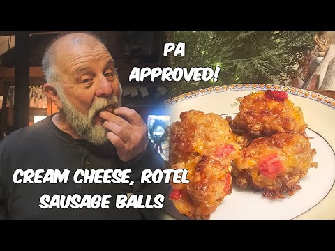 Christmas Cream Cheese, Rotel Sausage Balls and Regular Breakfast Sausage Ball recipe