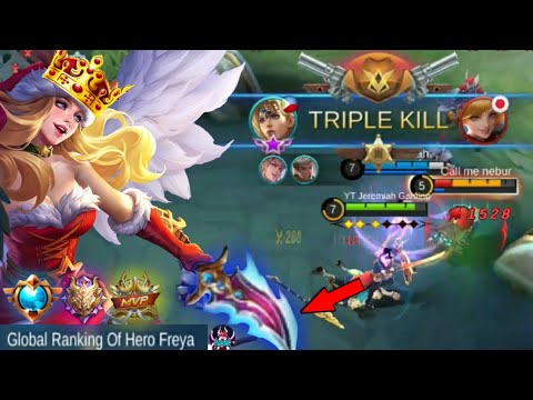 HACK DAMAGE FREYA! | NEW BUILD | TOP GLOBAL FREYA | FREYA GAMEPLAY | FREYA BEST BUILD 2021 | MLBB✓