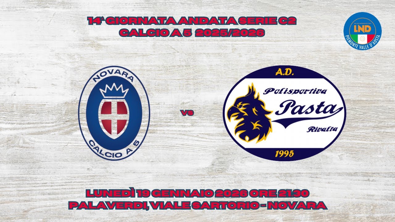 Novara C5 vs Polisportiva Pasta