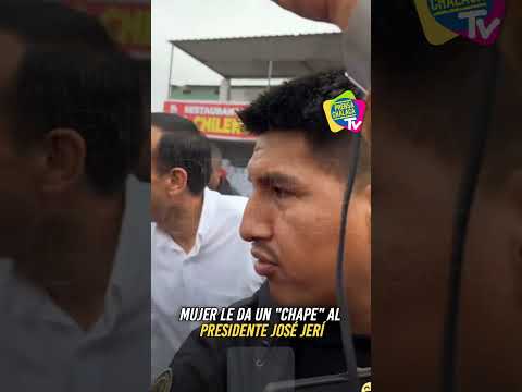 #Callao | Mujer le da un “chape al presidente José Jerí || #news #noticia #nacional