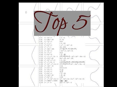 Top 5 Elliptic Curves