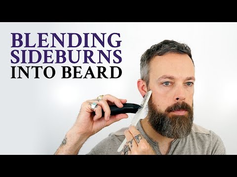 How to blend sideburns into your beard