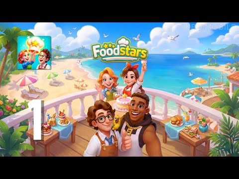 Foodstars: Merge & Cook - Gameplay Walkthrough Part 1 (Android, IOS)