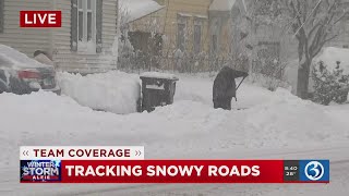 VIDEO: Snowy conditions in Willimantic