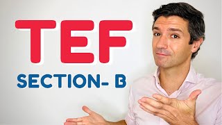 Expression orale TEF - Section B | Fonctionnement, Conseils et DIALOGUE!