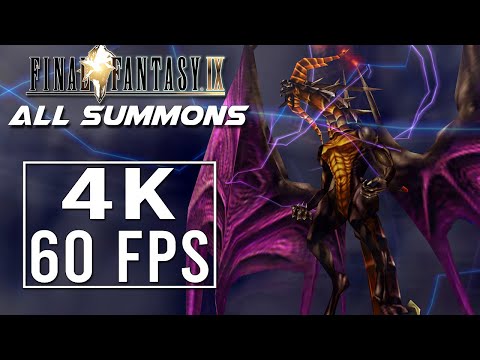 Final Fantasy IX - All Eidolons (Summons) - [4k-60FPS]