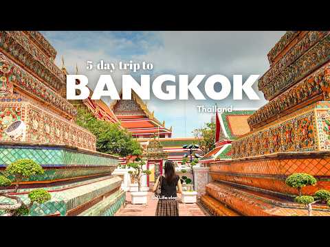 5 days in Bangkok Thailand 🇹🇭 | Cafes hopping, Vintage Shops, Temples & Street Food | Travel Vlog