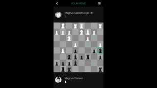 Magnus Carlsen vs. Himself at Age 14 on the Play Magnus app