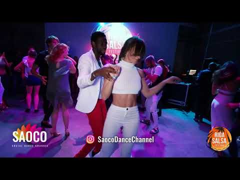 Tamba Salsache Hissirou and Zoya Kokosh Salsa Dancing at Riga Salsa Festival 2018, Sat 11.08.2018