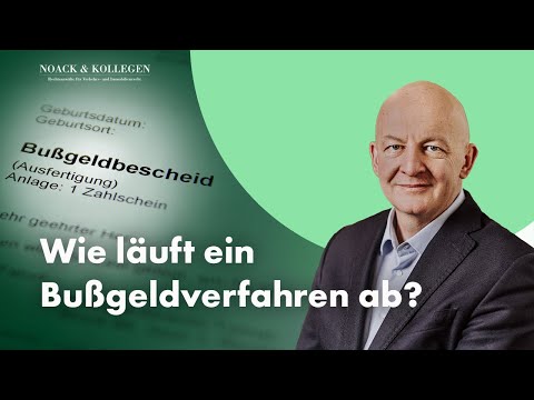 Wie läuft ein Bußgeldverfahren ab?