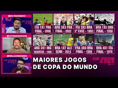 QUAL FOI O MAIOR JOGO DA HISTÓRIA DAS COPAS DO MUNDO? | DE ZERO A DEZ
