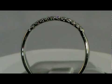 18k White Gold Diamond Wedding Ring Enhancer