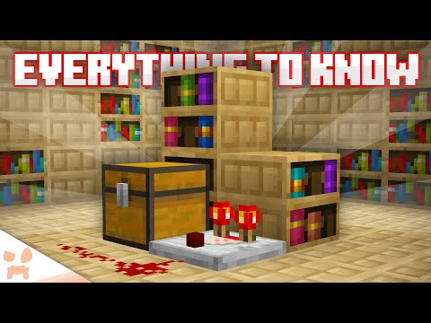 Minecraft CHISELED BOOKSHELF Everything To Know - Redstone, Doors, Secrets, & More!