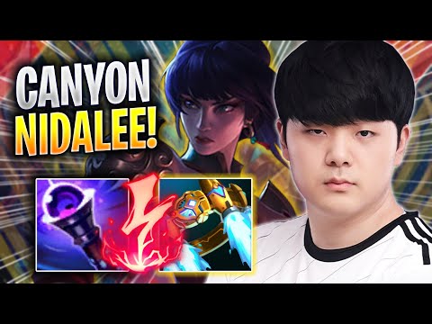 CANYON CRAZY GAME WITH NIDALEE! - DK Canyon Plays Nidalee JUNGLE vs Hecarim! | Season 2023