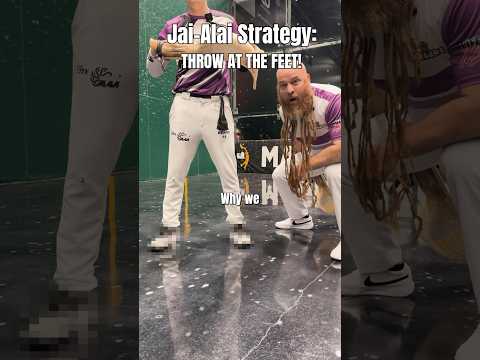 JAI-ALAI EXPLAINED: why we throw at opponents feet 👣 #jaialai #battlecourt