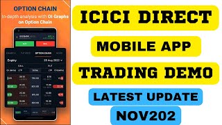 ICICI Direct Mobile App Trading Demo | How To Use ICICI Direct Market App For Trading| English demo|