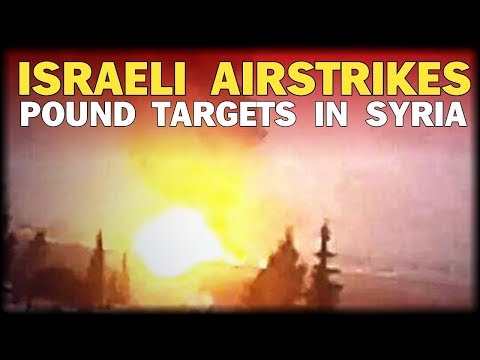 RAW Israel air strikes near Damascus Syria Breaking News November 30 2018 News Video