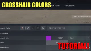 Valorant Custom Crosshair Colors TUTORIAL!