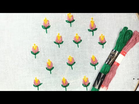 Fabulous All-Over Flower Embroidery Design | Hand Embroidery Design | Stitch Embroidery Designs