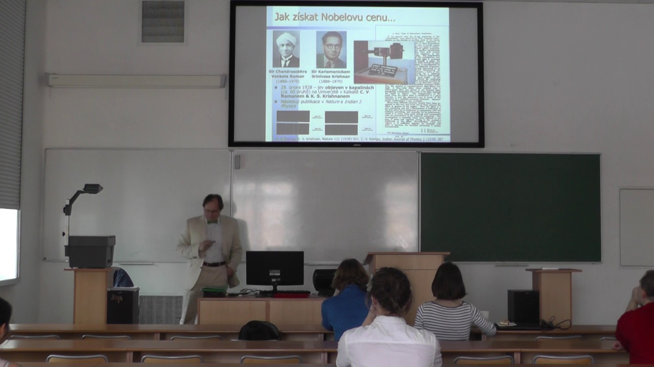 Seminář z Astrobiologie 2017/4 – Vladimír Kopecký: Co je zač Ramanova spektroskopie?