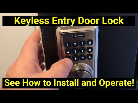 Keyless Entry Door Lock Deadbolt ● See How to Install and Operate!