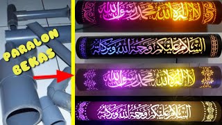 Download lagu BARU !!! Lampu hias kaligrafi dari pipa PVC mp3
