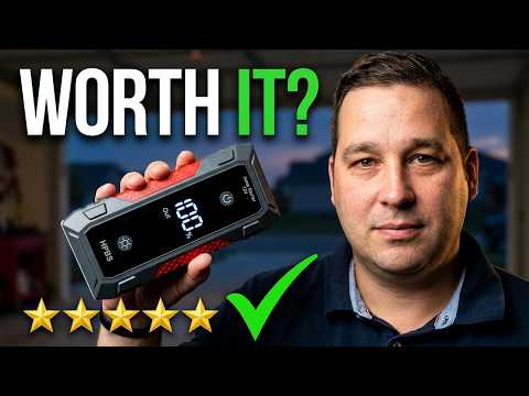 HPBS H50 Jump Starter - 5000A Jump Starter Battery Pack for Up to 10.0L Gas and 8.0L Diesel Engines, 12V Car Battery Jumper Starter Portable with 3.0" LCD Display, Jump Box video review thumbnail