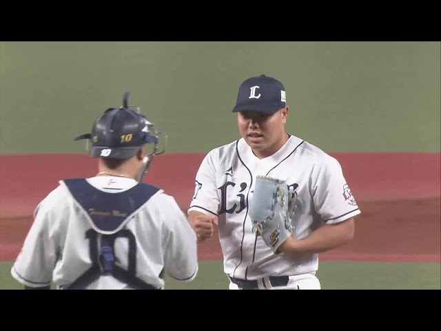 【3回表】最優秀中継ぎ投手賞が確定!! ライオンズ・平良海馬が空振り三振を奪う!! 2022年10月2日 埼玉西武ライオンズ 対 北海道日本ハムファイターズ