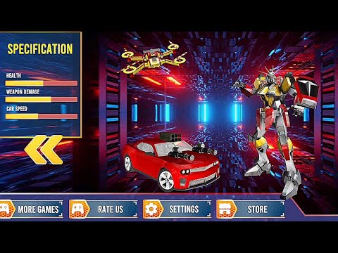 Gundam Car Robot Drone Transforming Battle Game 2021 - Android Gameplay