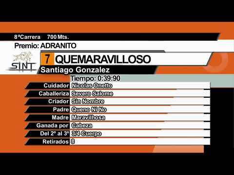1°/08/26 SINT,  HIPODROMO SAN FELIX  PAYSANDU- EN VIVO -