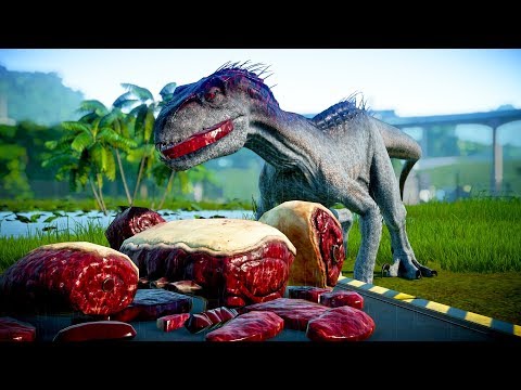 2 Indoraptor Vs 2 Indominus Rex Vs 2 Proceratosaurus - Jurassic World Evolution (Dinosaurs Fight)