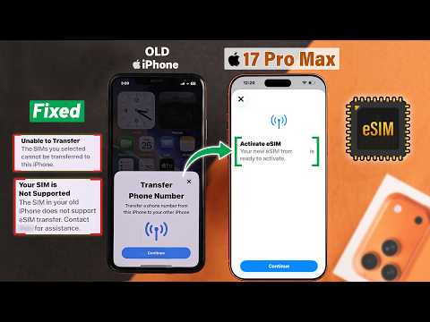 iPhone 17 Pro Max: How to Transfer eSIM from Old iPhone! [Move eSIM]