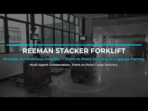 Autonomous Forklift Multi-Robot Collaboration in Luggage Factory | Smart Warehouse Logistics