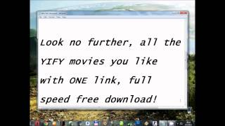 YIFY 720p Movies, one link, full speed FREE download!