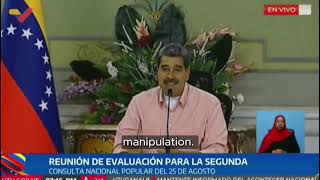 MADURO DICE QUE HAY MANIPULACIÓN EN LAS REDES SOCIALES