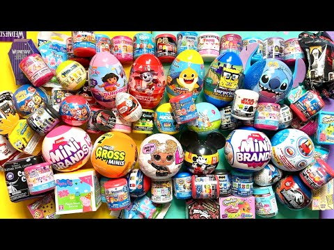 ASMR Satisfying Unboxing: 100 Blind Bags of MysteryToys