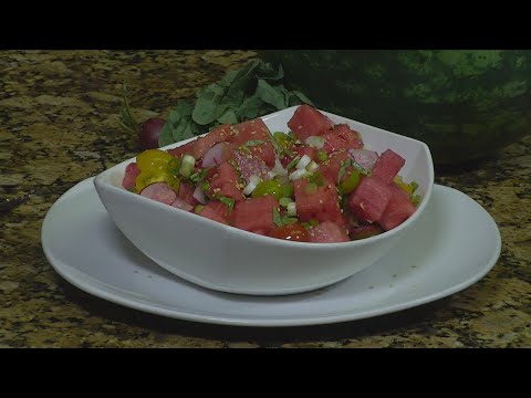 The Drunken Oyster: Asian Watermelon Salad 3