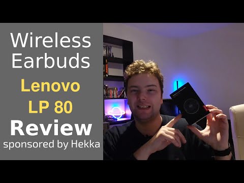 Lenovo Lp80 TWS belaidės ausinės, Baltos video