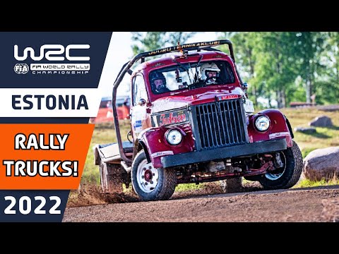 V8 Rally Trucks driven by WRC Rally Team Bosses at WRC Rally Estonia 2022
