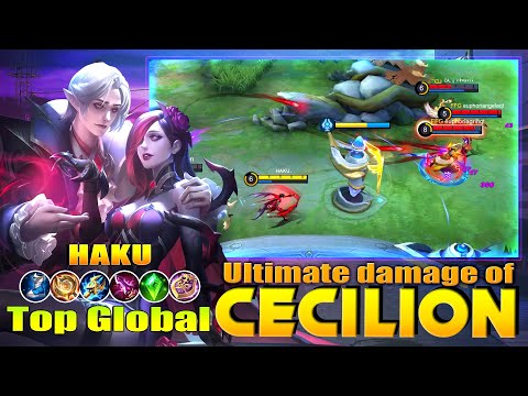 Cecilion Insane Magic Damage @victoryraiders  Top Global Cecilion by HAKU ~ Mobile Legends