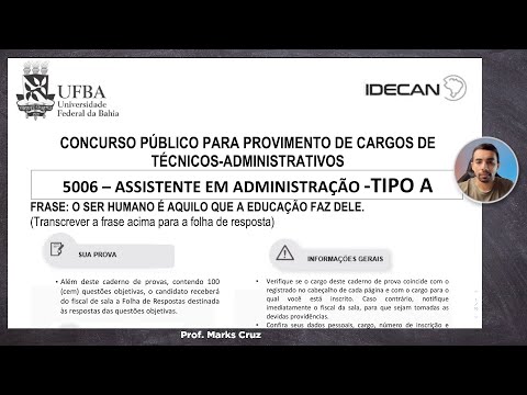 Correção - Legislação - UFBA - TAEs (nível D)