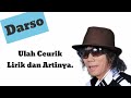 Lirik Lagu Ulah Ceurik Dan Artinya Darso