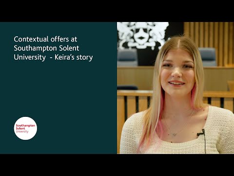 Contextual offers at Southampton Solent University - Keira's story