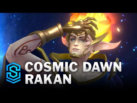 Cosmic Dawn Rakan Wild Rift Skin Spotlight