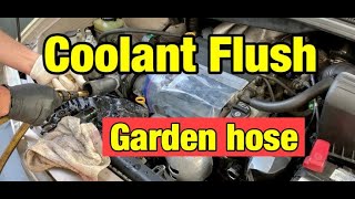 Engine Flush with garden hose!